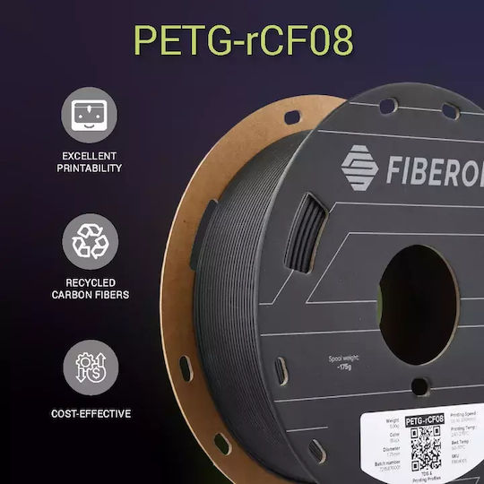 Polymaker Fiberon By Plolymaker Petg-rcf08 PETG 3D Принтер Филамент 1.75мм Сив