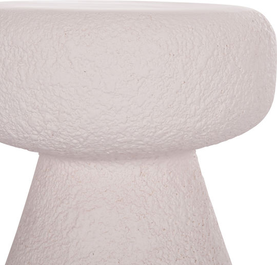Hocker Für das Wohnzimmer Keramik Interon White 34x34x39cm