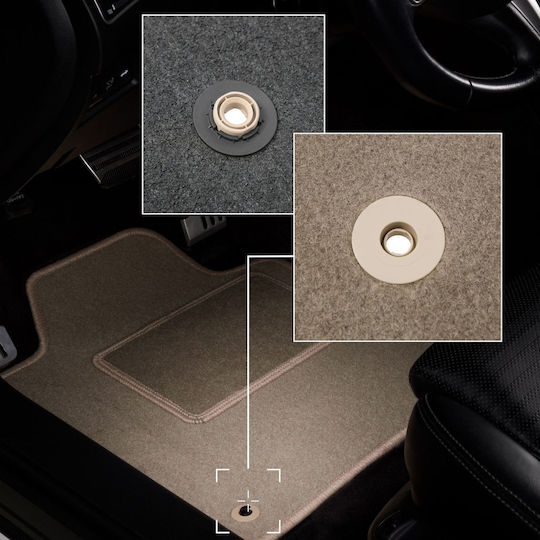 Beige Driver's Mat Peugeot 206 Hatchback Sw Station Wagon Cc Cabriolet 1998-2010