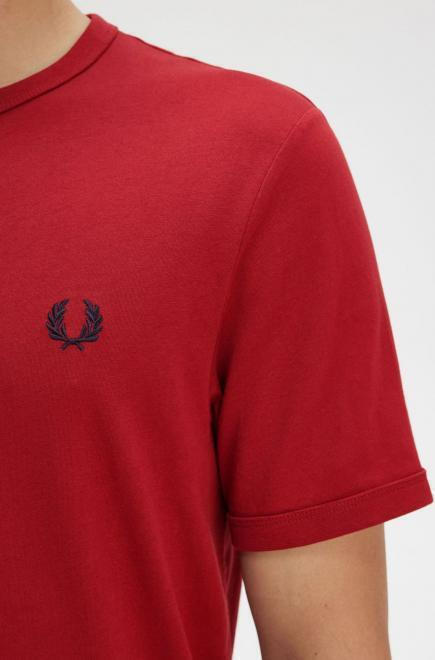 Fred Perry Ringer T-shirt Burnt Red M3519-M02 | Skroutz.mt