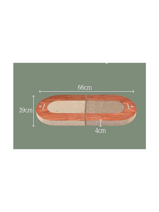 Jucărie Interactivă pentru Pisici din Carton Ondulat cu Minge Integrată, Antiderapantă, Design Modern, Pliabilă