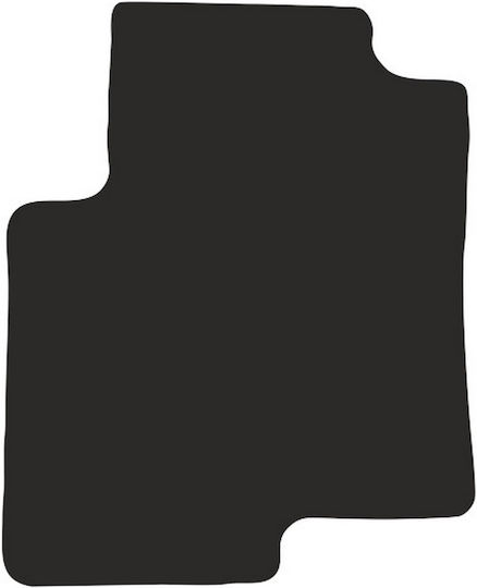 Nylon Driver Mat Smart Forfour I Hatchback 2004-2007 Rubberized Driver Mat