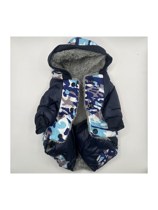 Bonnie Blue Dog Coat with Hood Small