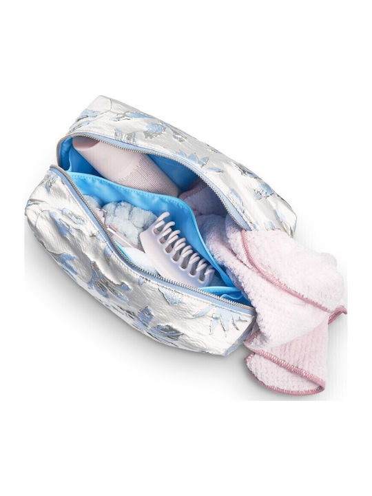 Karen Toiletry Bag Blå Hvid Brokade Beauty