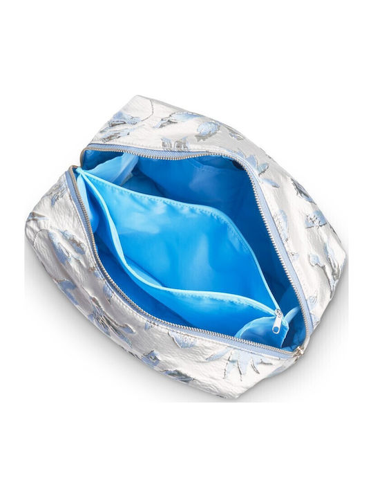 Karen Toiletry Bag Blå Hvid Brokade Beauty