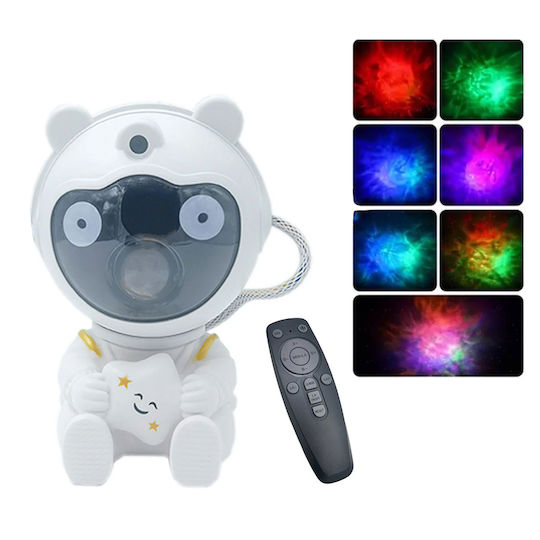 Led Rotating Kids Projector Lamp Night Astronaut with Star Projection