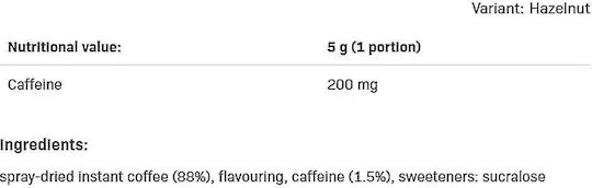 AllNutrition Cafea Instant Fitking Energy Strong Alune de pădure Măcinat în Cutie 130gr