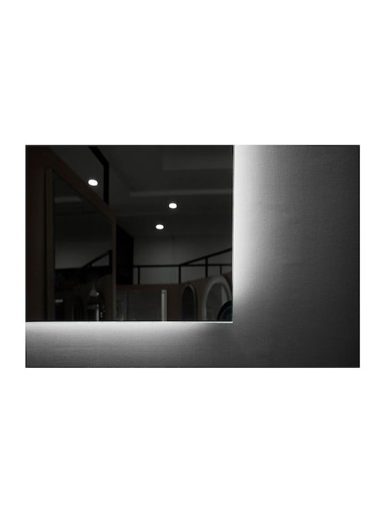 Imex Italia Rechteckiger Badezimmerspiegel LED Berührung 60x80cm
