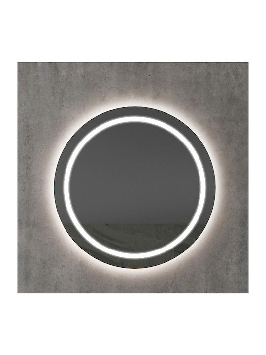 Luminor Polar Στρογγυλός Καθρέπτης Μπάνιου Led 78x78cm