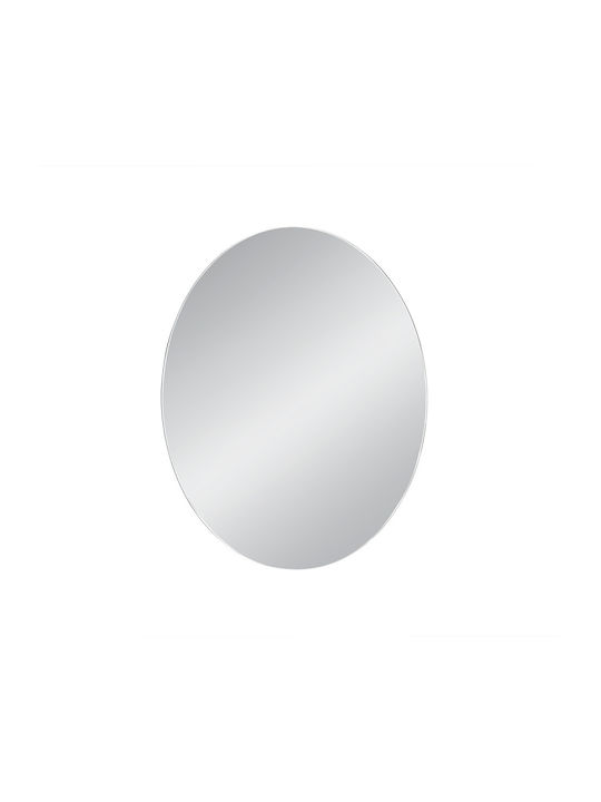 Mirrors & More Кръгло Банско Огледало LED 60x60см Прозрачен