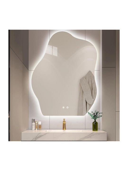 Martin Καθρέπτης Μπάνιου Led 70x80cm Λευκός