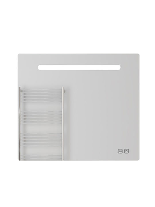 Drop Atlas 1 Ορθογώνιος Καθρέπτης Μπάνιου Led Αφής 80x70cm