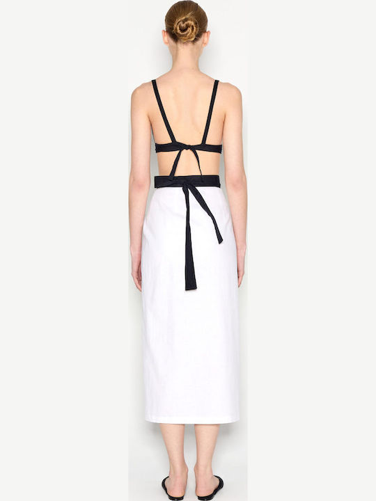 Midi Φούστα Φάκελος White