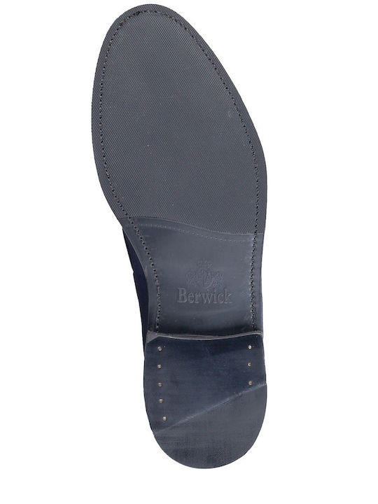 Wildleder Herren Mokassins in Blau Farbe