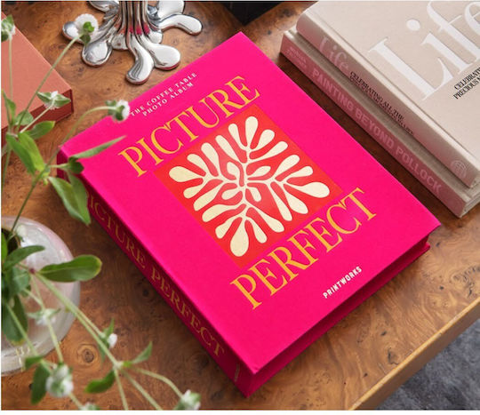 Album foto Printworks Picture Perfect 33 X 27 cm, copertă elegantă din carton, 60 de poze 10 X 15 cm, 30 de pagini, roz