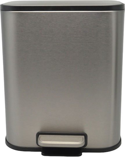 Ankor Inox Σετ Πιγκάλ και Καλαθάκι Μπάνιου Soft Close 5lt Inox Finger Print Proof