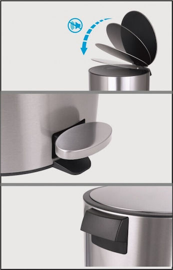 Inter Ceramic Kunststoff Badezimmer Mülleimer 5Es Schwarz