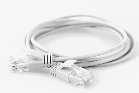 Wantec U/UTP Kat.6a Ethernet-Netzwerkkabel 0.5m Weiß 1Stück