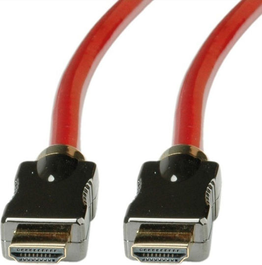 Roline Kabel HDMI-Stecker - HDMI-Stecker 5m Rot