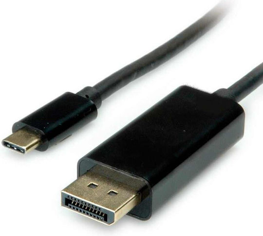 Value Видео Кабел USB-C Мъжки DisplayPort Черен 2м 11.99.5846-10