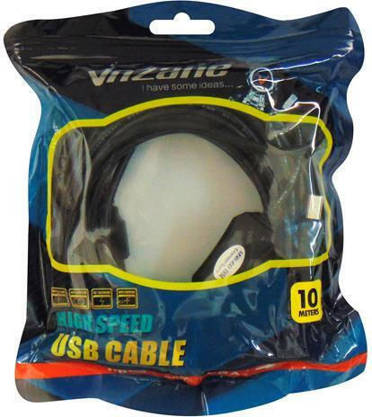 USB 2.0 Kabel USB-A-Stecker - USB-B-Stecker Schwarz 10m USB 2.0 A/M B/M 10M