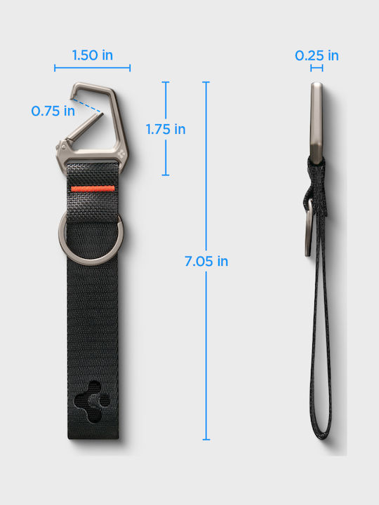 Spigen Sgp Carabiner Μπρελόκ Κλειδιά Μαύρο Ahp05472