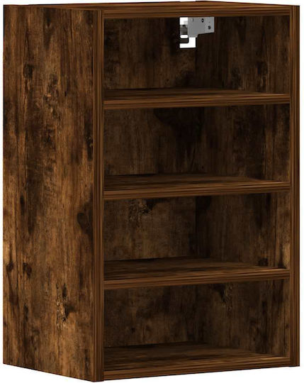 Висулка Витрина за хол от ПДЧ със Стъкло Кафяв 40x29.5x60см