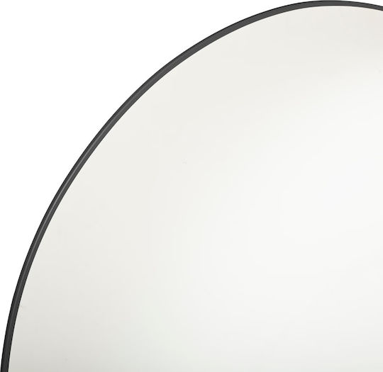 Atmosphera Oglindă de Perete cu Negru Ramă din Metalic Diametru 76cm 1buc