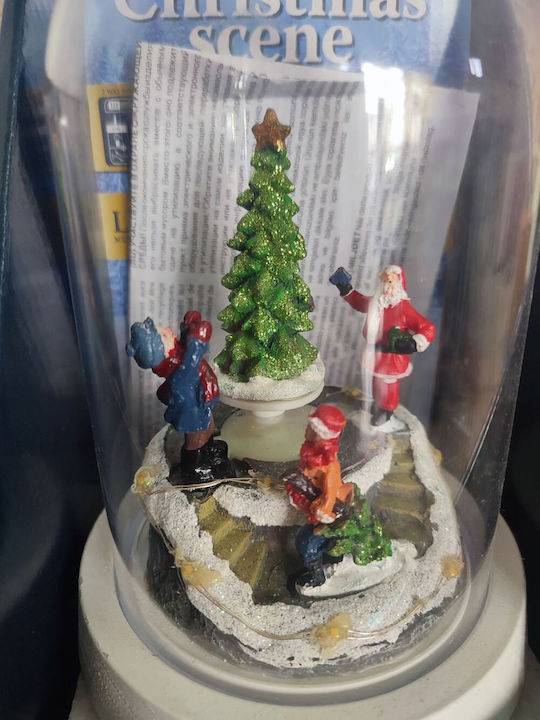 Christmas Illuminated Decorative Jar with Santa Claus