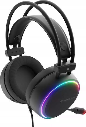 Genesis Neon 613 G2 Over Ear Gaming Headset με σύνδεση 3.5mm / USB Λευκό for PC