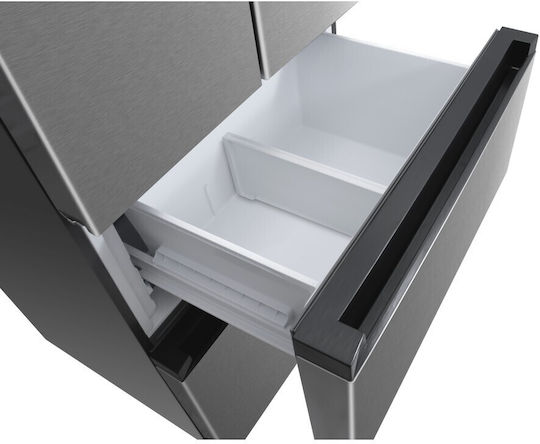 Inventor Ψυγείο Ντουλάπα 391lt Total NoFrost Υ178xΠ70.3xΒ68.6εκ. Inox PSF4D-17870INX