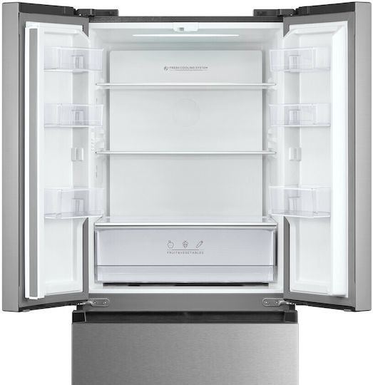 Inventor Ψυγείο Ντουλάπα 391lt Total NoFrost Υ178xΠ70.3xΒ68.6εκ. Inox PSF4D-17870INX