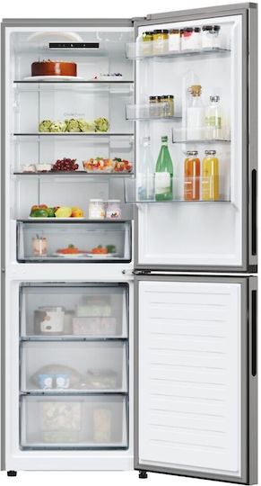 Candy Fridge-Freezer 355lt NoFrost H185xW59.5xD66.7cm Inox CNCQ2T618EX