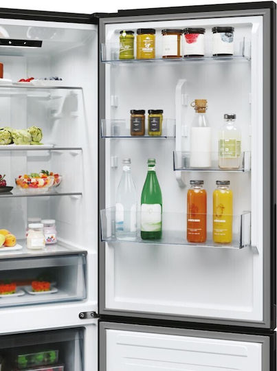 Candy Fridge-Freezer 355lt Total NoFrost H185xW59.5xD66.7cm Gray CNCQ2T618EΒ