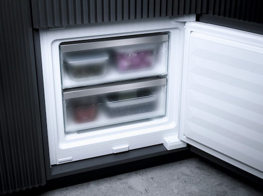 Miele Eingebauter Kühl-Gefrierkombination 266Es Total NoFrost H177xB55xT54.5cm. Weiß KF 7731 D