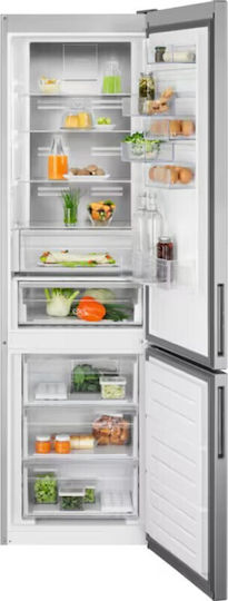 Electrolux Fridge-Freezer 367lt NoFrost H201xW59.5xD65cm Inox LNT7ME36X3