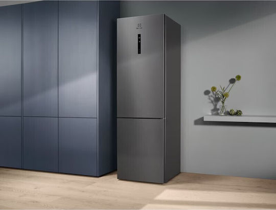 Electrolux Fridge-Freezer 367lt NoFrost H201xW59.5xD65cm Inox LNT7ME36X3