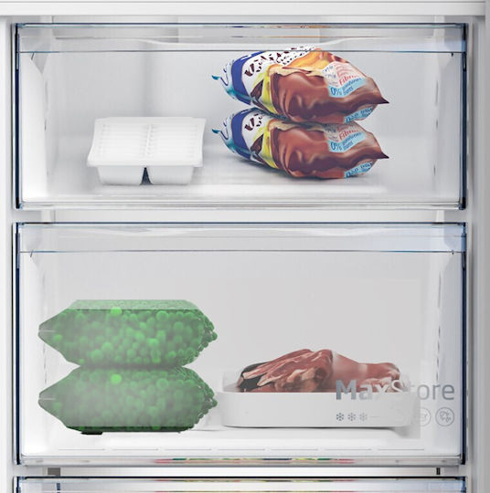 Beko Combină frigorifică 316lt NoFrost Î186.5xL59.5xA66.3cm. Inox B3RCNE364HXB