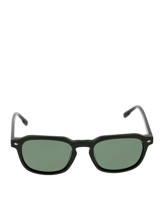 Bulget Men's Sunglasses with Green Plastic Frame and Green Polarized Lens BG9229M D01P