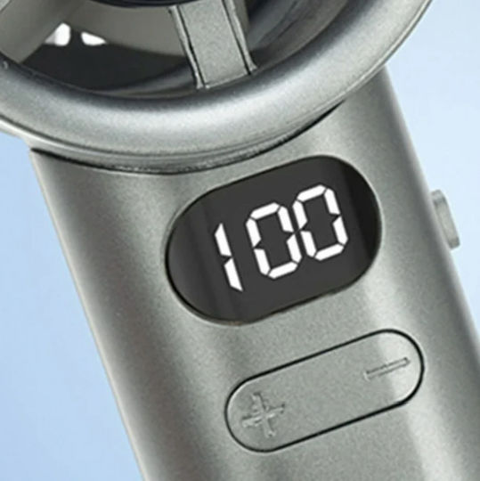 Вентилатор Чанта За Ръка USB Електрически Без Перки Сив M11-04819