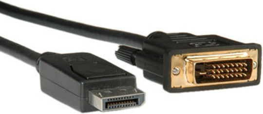 Roline Cablu DVI-D de sex masculin - DisplayPort de sex masculin 2m Negru (11.04.5610)
