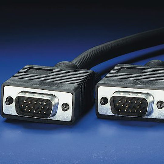Roline Cable VGA male - VGA male Μαύρο 3m (11.04.5203)