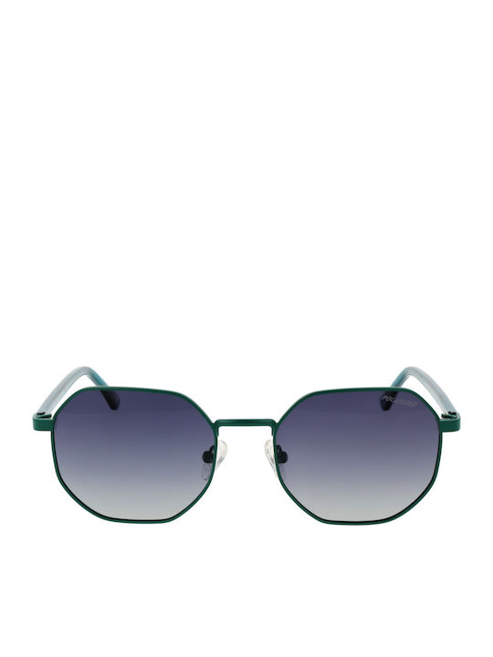 Skechers Women's Sunglasses with Green Metal Frame and Green Gradient Polarized Lens SE6288 5487D