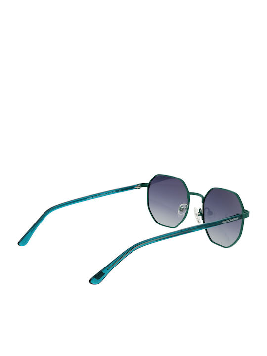 Skechers Women's Sunglasses with Green Metal Frame and Green Gradient Polarized Lens SE6288 5487D