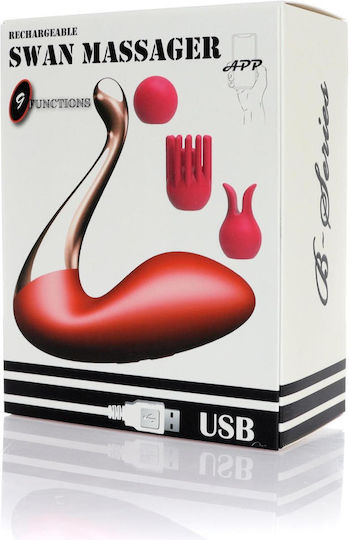 Vibrator Massage with Remote Control 9cm Flesh