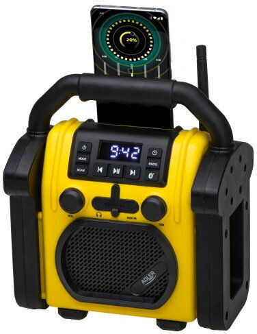 Adler AD1911 Tragbares Radio mit Bluetooth Gelb