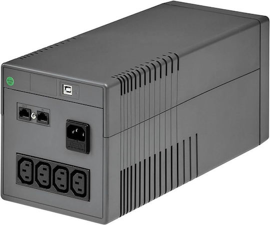 Socomec Netys PR UPS Line-Interactive 1000VA 700W με 4 IEC Πρίζες