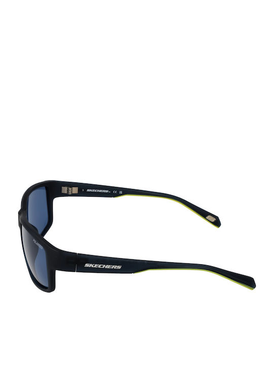 Skechers Men's Sunglasses with Blue Plastic Frame and Blue Polarized Lens SE6159 6291V