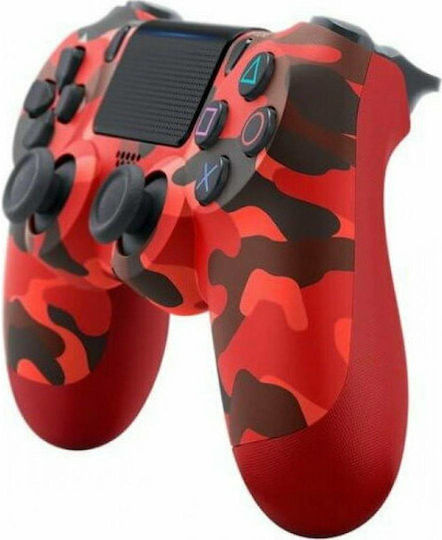 Doubleshock Ασύρματο Gamepad για PS4 Red Camouflage