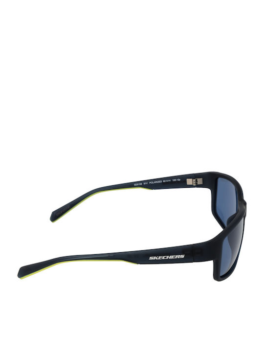 Skechers Men's Sunglasses with Blue Plastic Frame and Blue Polarized Lens SE6159 6291V